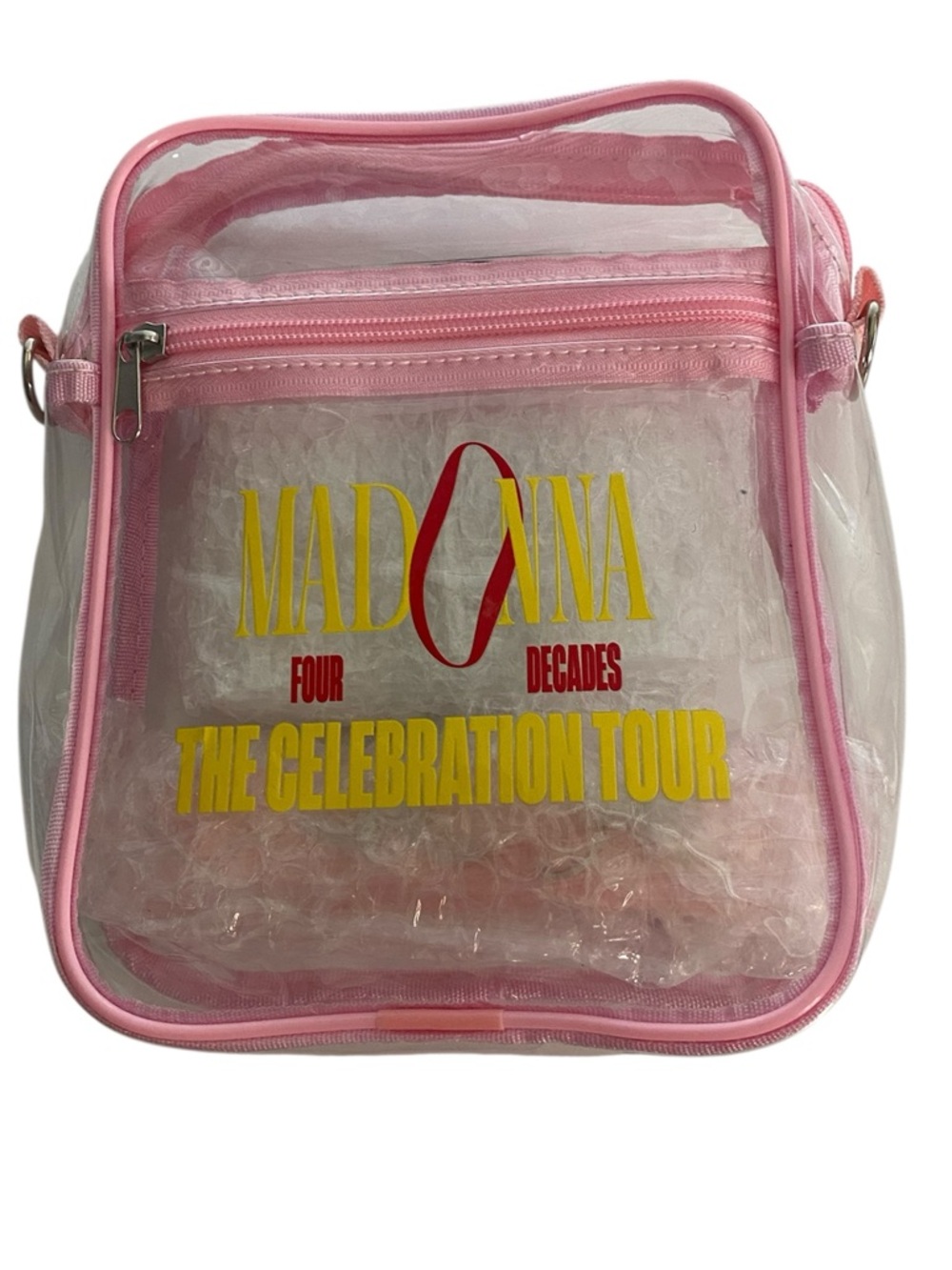 MADONNA Four Decades The Celebration Tour Clear Shoulder Cross Body Bag